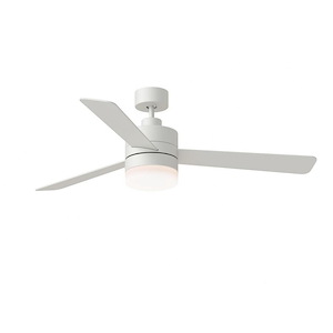 Monte Carlo Fans-Era-3 Blade Ceiling Fan with Light Kit In Modern Style-15 Inch Tall and 52 Inch Wide