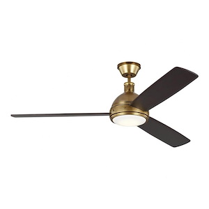 Monte Carlo Fans-Hicks-60 Inch 3 Blade Ceiling Fan with Light Kit