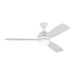 Ikon - 3 Blade Ceiling Fan with Light Kit-14.5 Inches Tall and 52 Inches Wide