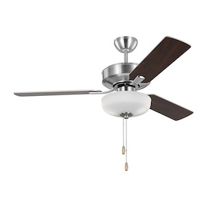 Monte Carlo Fans-Linden-3 Blade Ceiling Fan with Light Kit In Traditional Style-17.2 Inch Tall and 48 Inch Wide