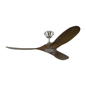Monte Carlo Fans - Maverick II - 3 Blade Ceiling Fan with Handheld Control in Style - 52 Inch Wide by 13.91 Inch High