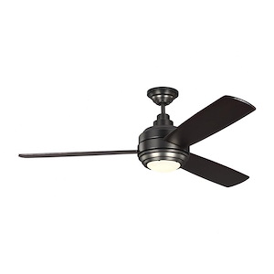Monte Carlo Fans-Aerotour-3 Blade Ceiling Fan with Handheld Control and Includes Light Kit in Designer Style-56 Inch Wide by 15.9 Inch High