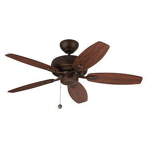 Monte Carlo Fans-Centro Max II-5 Blade Ceiling Fan with Pull Chain Control in  Style-44 Inch Wide by 13.09 Inch High