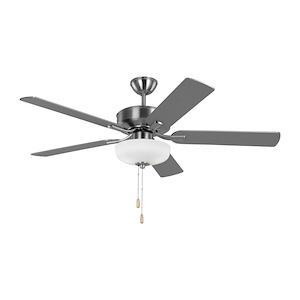 Monte Carlo Fans-Linden-5 Blade Ceiling Fan with Light Kit In Traditional Style-17.2 Inch Tall and 52 Inch Wide - 1272687