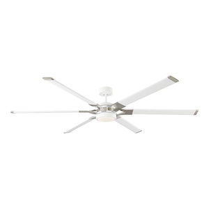Loft-72 Inch 6 Blade Ceiling Fan with Light Kit - 1041348
