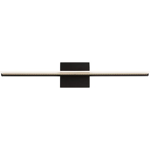 Span 24-277V 25.5W 1 LED Bath Vanity In Contemporary Style 4.2 Inch Tall and 5.5 Inch Wide - 1084248