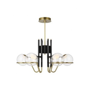 Tech Lighting-Crosby-192W 6 LED Medium Chandelier-17 Inch Tall and 29.5 Inch Wide