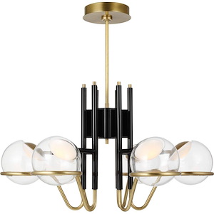 Crosby-192W 6 LED Medium Chandelier-17 Inch Tall and 29.5 Inch Wide - 1260192