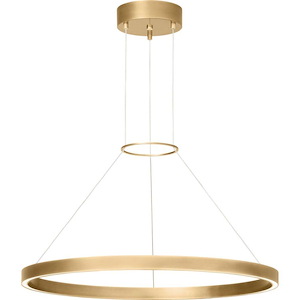 Fiama 24-51.7W 1 LED Chandelier In Transitional Style 1.5 Inch Tall and 24 Inch Wide - 1084190