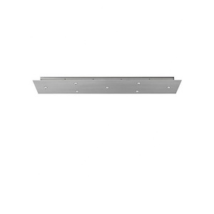 Tech Lighting-Accessory-7 Port FreeJack Rectangle Canopy In Industrial Style-2 Inch Tall and 14 Inch Wide