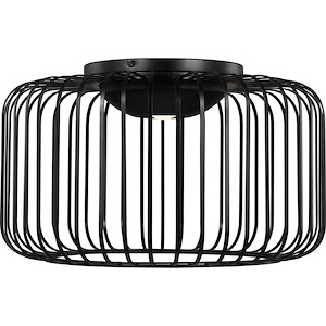 Kai 15-12.5W 1 LED Flush Mount In Modern Style 9.1 Inch Tall and 15 Inch Wide - 1084203