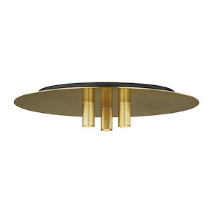 Tech Lighting-Ponte 16-11.3W 1 LED Flush Mount In Modern Style 2.9 Inch Tall and 16 Inch Wide