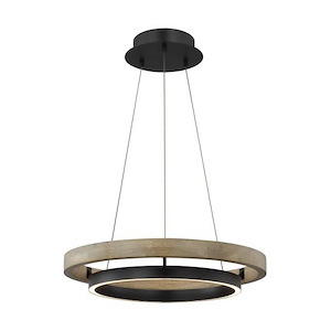 Grace - 45W 1 LED Chandelier-3.8 Inches Tall and 24 Inches Wide