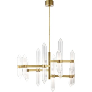 Langston-1036.8W 12 277V LED Large Chandelier-36.6 Inch Tall and 34.2 Inch Wide - 1257632