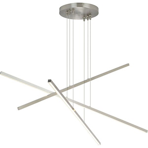 Essence Trio-216W 3 LED Linear Chandelier In Modern Style-18 Inch Tall and 17.8 Inch Wide - 1261680