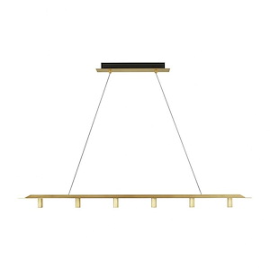 Tech Lighting-Ponte 50-22.7W 1 LED Linear Suspension In Modern Style 2.7 Inch Tall and 5 Inch Wide