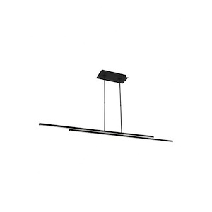 Stagger 2 60 - 62.3W 2 LED Linear Suspension-1 Inches Tall and 4.5 Inches Wide