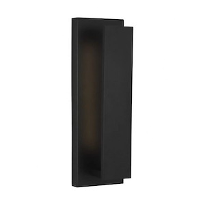 Nate 17 - 12W 1 LED Outdoor Wall Sconce In Contemporary Style-17 Inches Tall and 4.5 Inches Wide