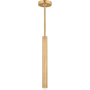 Ebell-7.8W 1 LED Small Line-Voltage Pendant-16.6 Inch Tall and 1.5 Inch Wide - 1259782