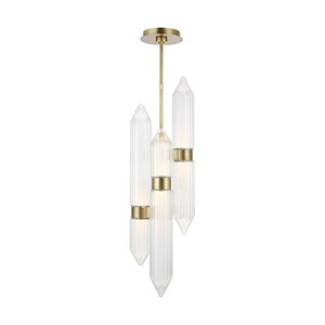 Tech Lighting-Langston-21.6W 1 LED Large Line-Voltage Pendant-33.5 Inch Tall and 10.5 Inch Wide - 1261323