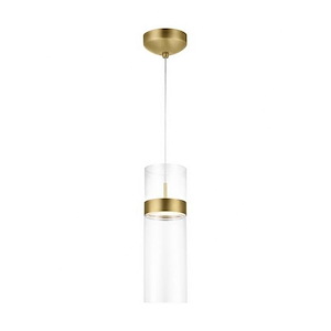 Tech Lighting-Manette Grande-18W 1 277V LED Line-Voltage Pendant In Modern Style-15.5 Inch Tall and 5 Inch Wide - 1260578