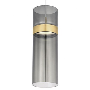 Tech Lighting-Manette Grande-18W 1 LED Line-Voltage Pendant In Modern Style-15.5 Inch Tall and 5 Inch Wide