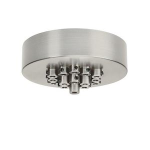 Tech Lighting-Accessory-19 Port Round Line-Voltage Mini Canopy In Industrial Style-1.7 Inch Tall and 6.5 Inch Wide