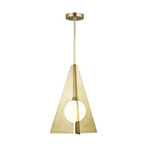 Tech Lighting-Orbel Pyramid Grande-10W 1 LED Line-Voltage Pendant In Mid-Century Modern Style 25 Inch Tall and 17.8 Inch Wide - 1084222