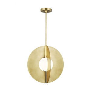 Tech Lighting-Orbel Round Grande-10W 1 LED Line-Voltage Pendant In Mid-Century Modern Style 22 Inch Tall and 22 Inch Wide