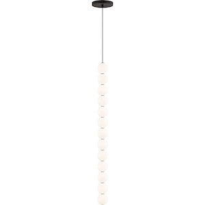 Orbet-18.9W 1 LED Line-Voltage Pendant In Modern Style 34.9 Inch Tall and 2.8 Inch Wide - 1084226