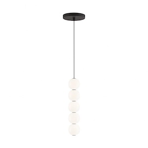 Tech Lighting-Orbet-8.6W 1 LED Line-Voltage Pendant In Modern Style 13.5 Inch Tall and 2.8 Inch Wide - 1084227