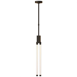 Tech Lighting-Phobos-15W 1 277V LED Small Line-Voltage Pendant-24 Inch Tall and 2.5 Inch Wide