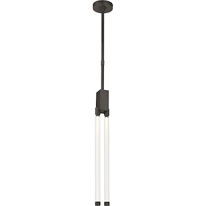Phobos-15W 1 277V LED Small Line-Voltage Pendant-24 Inch Tall and 2.5 Inch Wide - 1260165