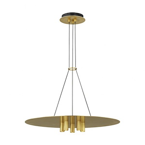 Tech Lighting-Ponte 22-16.1W 1 LED Line-Voltage Pendant In Modern Style 2.5 Inch Tall and 22 Inch Wide - 1084237