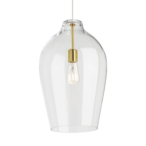 Tech Lighting-Prescott-1 Light Line-Voltage Pendant In Transitional Style 20.2 Inch Tall and 12.3 Inch Wide