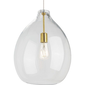 Quinton-1 Light Line-Voltage Pendant In Modern Style 20.3 Inch Tall and 16 Inch Wide - 1084243