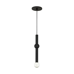 Tech Lighting-Guyed-4.6W 1 LED Line-Voltage Pendant-14.1 Inch Tall and 2.2 Inch Wide - 1259359