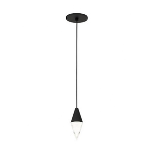 Tech Lighting-Turret-4.6W 1 LED Line-Voltage Pendant-6.7 Inch Tall and 2.5 Inch Wide