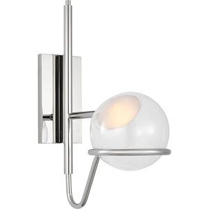 Crosby - 277V 7.7W 1 LED Medium Wall Sconce In Contemporary Style-18 Inches Tall and 13.1 Inches Wide - 1292111