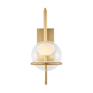 Crosby - 277V 7.7W 1 LED Medium Wall Sconce In Contemporary Style-18 Inches Tall and 13.1 Inches Wide - 1292111