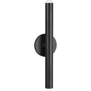 Ebell-14.4W 1 277V LED Medium Wall Sconce-16 Inch Tall and 2.3 Inch Wide - 1258552