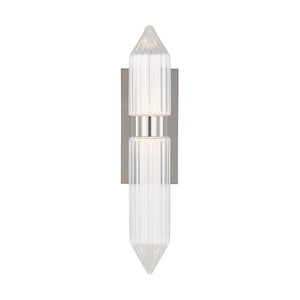 Langston - 277V 10.8W 1 LED Large Wall Sconce In Contemporary Style-18 Inches Tall and 3.9 Inches Wide - 1292081