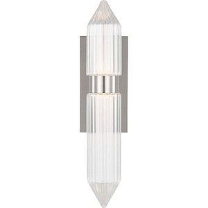 Langston - 277V 10.8W 1 LED Large Wall Sconce In Contemporary Style-18 Inches Tall and 3.9 Inches Wide - 1292081
