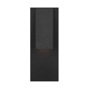 Peak - 12W 1 LED Outdoor Wall Sconce In Contemporary Style-13 Inches Tall and 4.3 Inches Wide