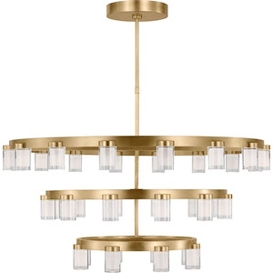 Esfera - 108W 36 LED 3-Tier Extra Large Chandelier In Contemporary Style-20.8 Inches Tall and 44 Inches Wide - 1292114