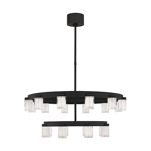 Esfera - 60W 20 LED 2-Tier Medium Chandelier In Contemporary Style-12.7 Inches Tall and 32 Inches Wide - 1292330