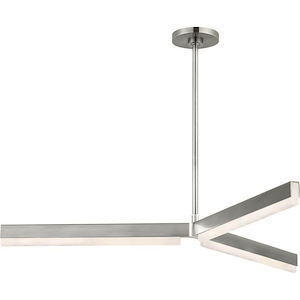 Linea - 26W 3 LED Chandelier-2.2 Inch Tall and 42 Inch Wide - 1366018