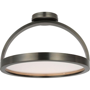 Cerne - 19W 1 LED Large Flush Mount-10.3 Inch Tall and 16 Inch Wide - 1365634
