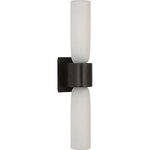 Volver - 10.4W 2 LED Medium Double Wall Sconce-18.6 Inches Tall and 3.7 Inches Wide - 1336631