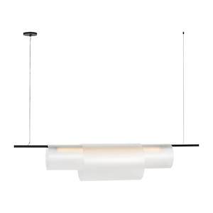 Trace - 13.2W 1 LED Double Linear Chandelier-11.8 Inch Tall and 11.8 Inch Wide - 1394912
